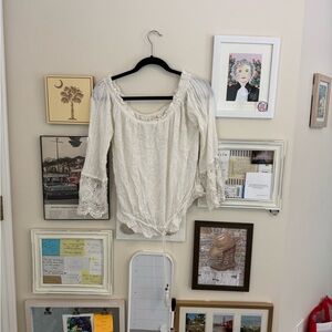 O'Neill White Textured Top